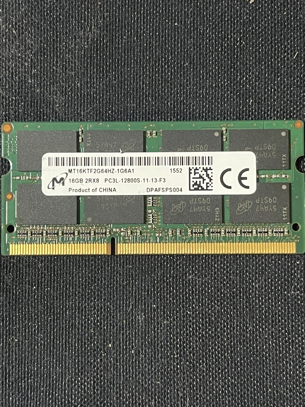 Micron 16 GB 2Rx8 PC3L-12800S-11-13-F3- SO-DIMM Laptop RAM Module MT16KTF2G64HZ