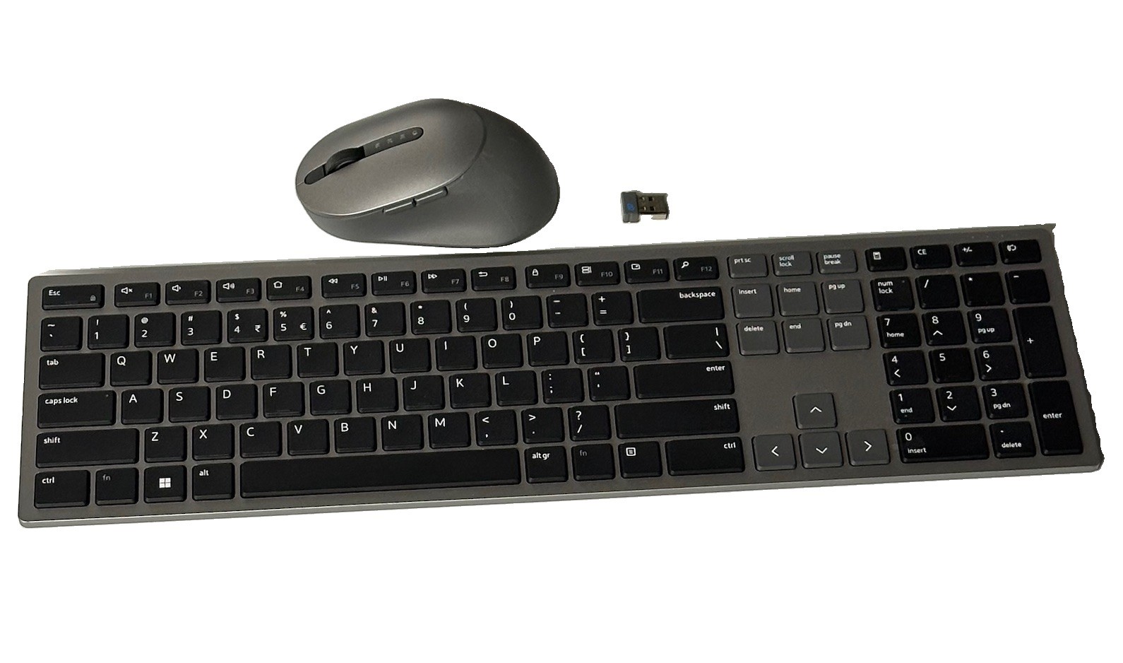 Dell KM7120Wc Multi-Device Wireless Keyboard, Mouse, Dongle Combo - Tested Works