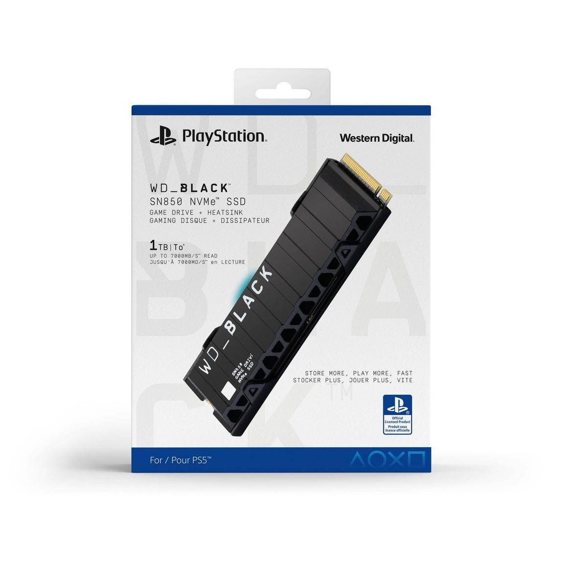 PRESALE Western Digital WD BLACK SN850 1TB NVMe SSD with Heatsink for PS5 NEW