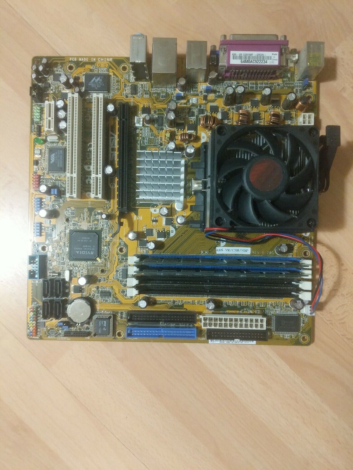 ASUS A8N-VM Micro ATX Motherboard + Athlon64 3500+ 2.2GHZ CPU and 1GB - NVIDIA