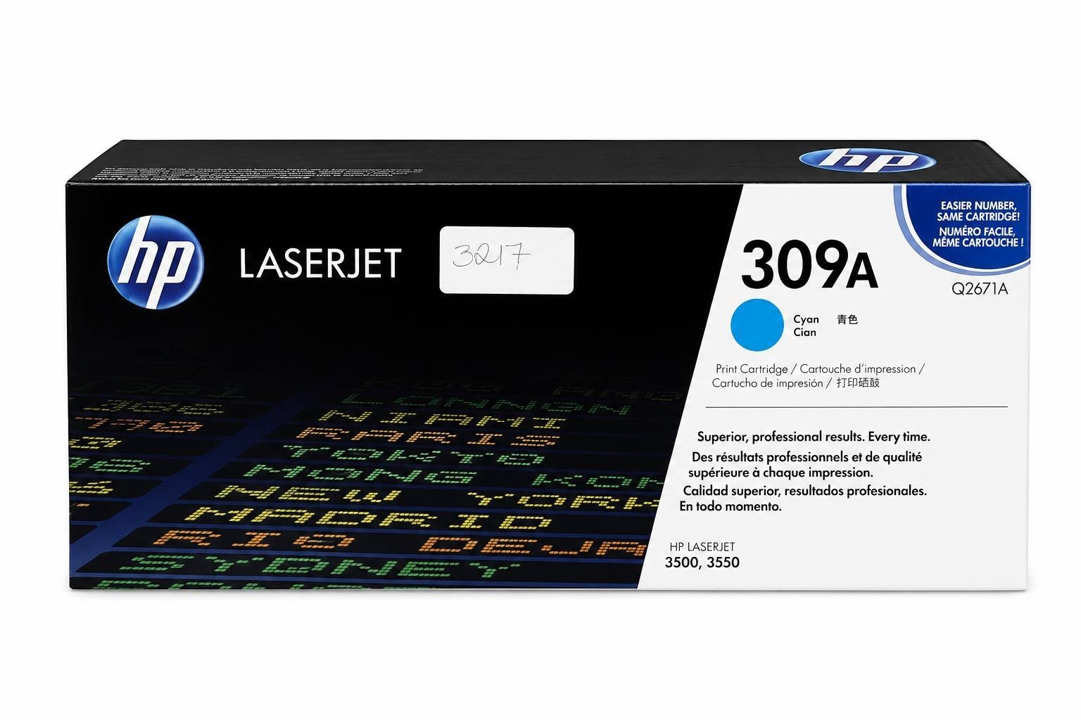 NEW SEALED OEM HP Q2671A 309A CYAN Blue TONER CARTRIDGE for LASERJET 3500 3550