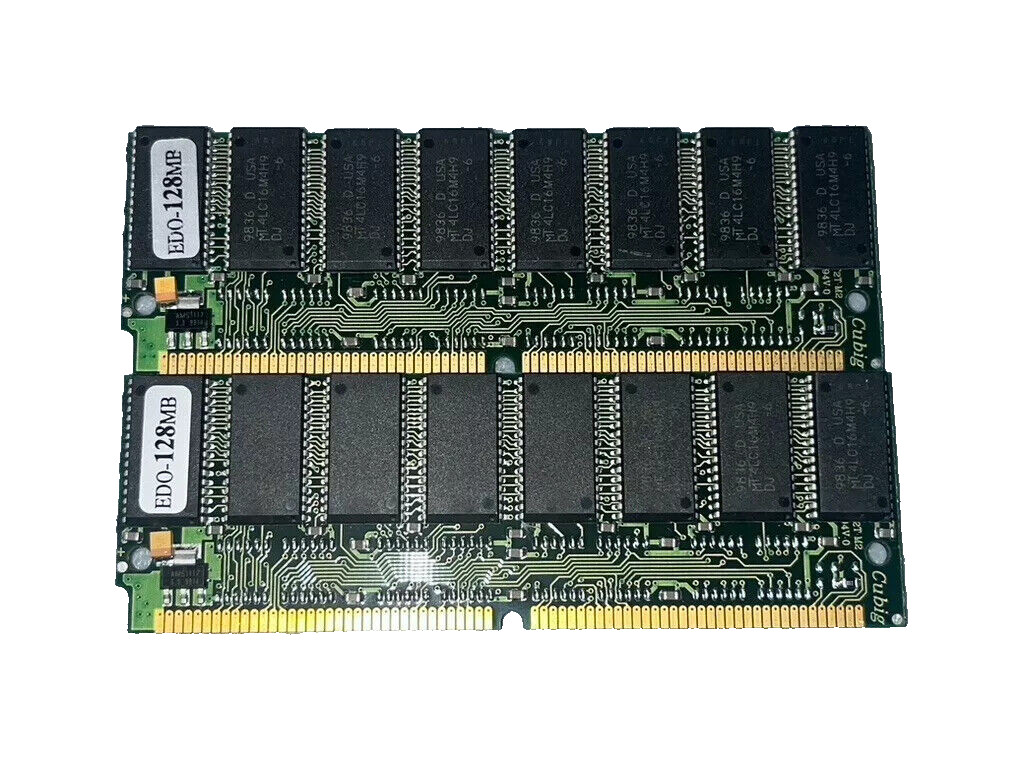 Cubig 256MB 2x128MB 72-Pin EDO SIMM 5V 3V 60ns Power Mac HIGH PROFILE