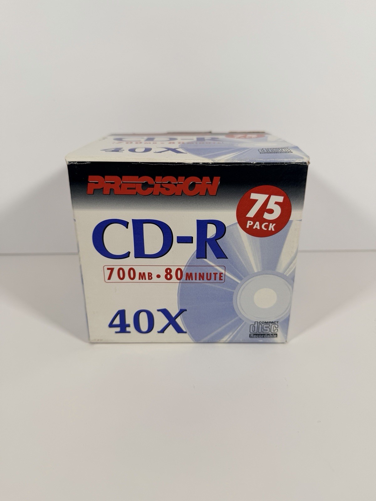 Precision CD-R 75 Pack 700MB 80-Minute 40x Blank Recordable Compact Discs