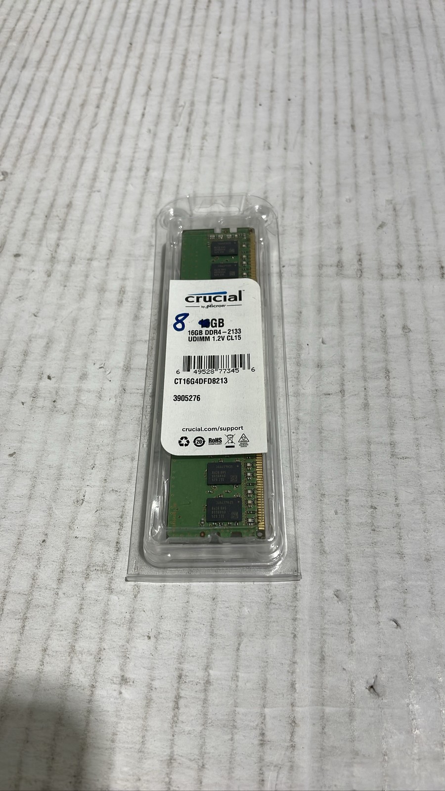 Crucial 8GB DDR4 2133MHz PC4-17000 UDIMM Desktop Memory RAM CT8G4DFD8213