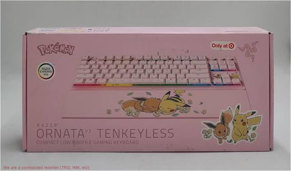 Razer Ornata V3 Tenkeyless -Pikachu Eevee Edition **BRAND NEW, OPEN BOX**