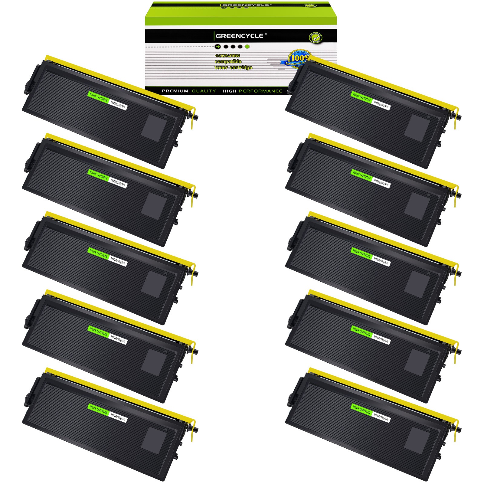 10PK TN460 TN-460 Toner Fits for Brother Intellifax 4750p 5750 5750e 5750p 4750