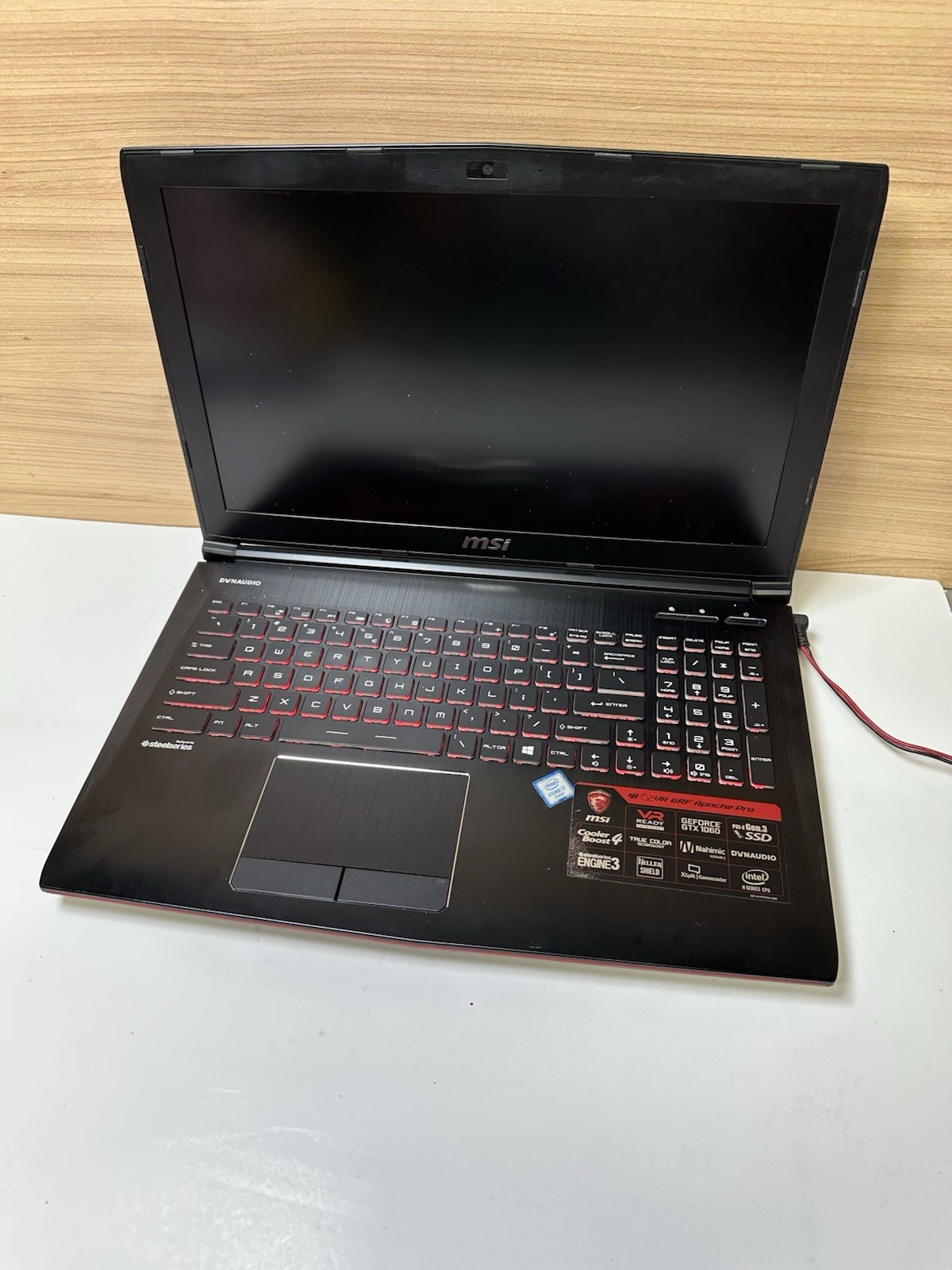 MSI MS-16JB 15.6" i7-6700HQ 8GB RAM 256GB SSD 1TB HDD (FOR PARTS OR REPAIR READ)