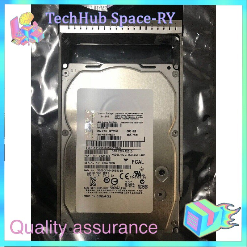 NEW IBM 59Y5336 59Y5460 59Y5322 59Y5338 600GB 15K 4G 3.5" FC-AL HARD DRIVE