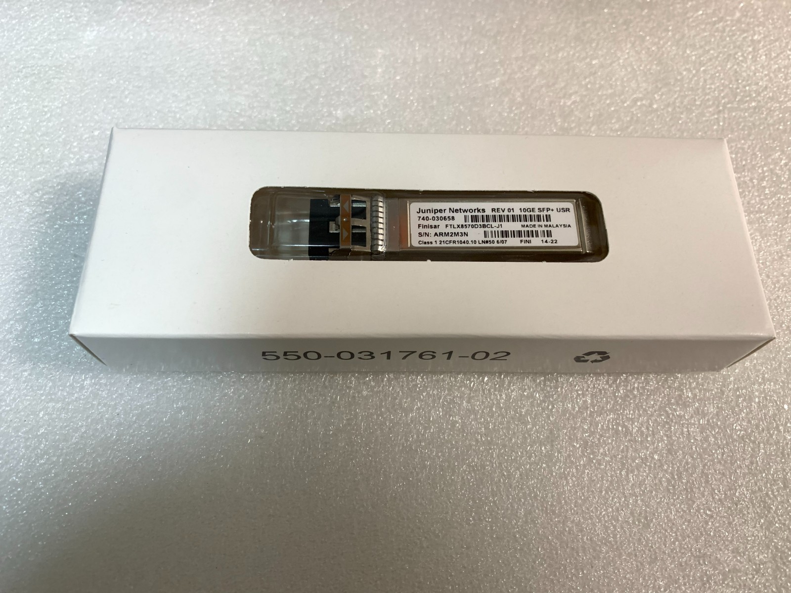1pc Original Juniper 10GB SR SFP+ 740-030658 Optic FINISAR FTLX8570D3BCL-J1