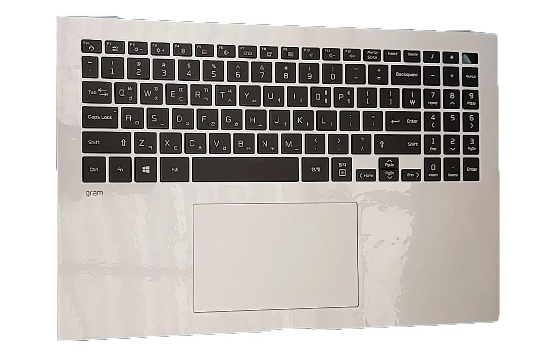 Laptop Gray PalmRest& Black Keyboard For LG 16Z90P Korean KR With Touchpad New