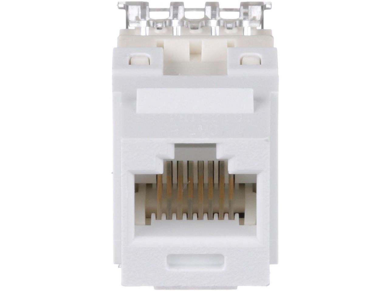 Panduit NKP5E88MWH NetKey Cat5e Punchdown Keystone Jack Module, White