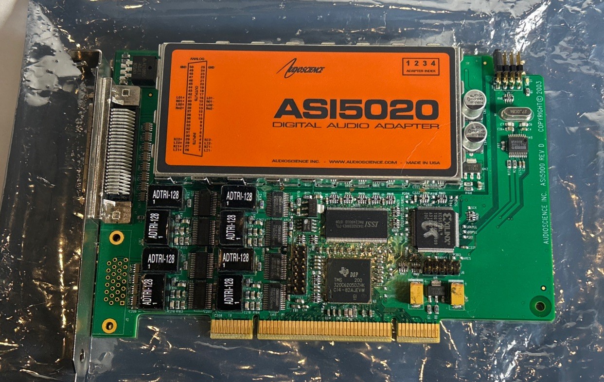 Audioscience ASI 5020 Multi stream Digital Audio Adapter and Breakout Cable