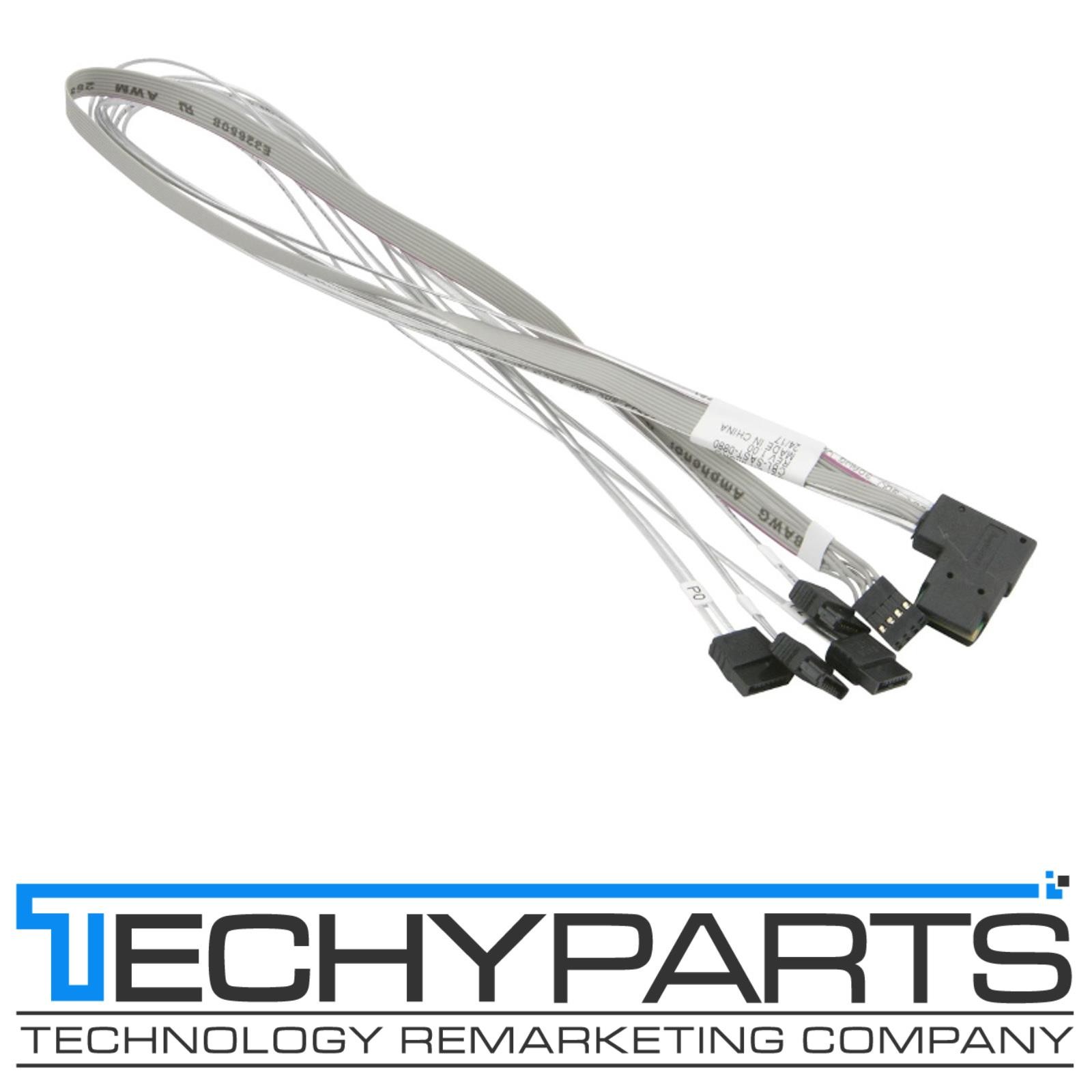 Supermicro CBL-SAST-0880 Mini-SAS to 4 SATA 55/55/55/55cm with Sideband Cable