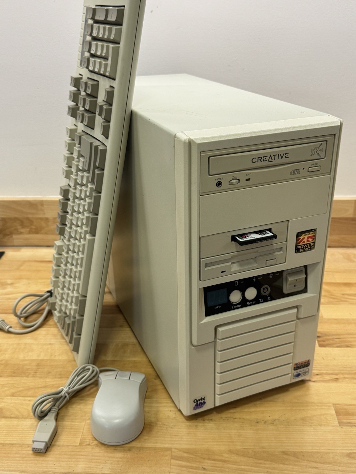 Vintage Custom PC 486DX2-66 Cyrix 16MB RAM SB16 General MIDI Cirrus VLB DOS WFWG