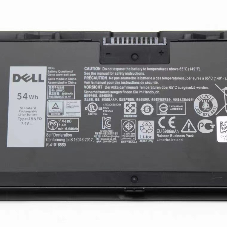 OEM Genuine 54WH 3RNFD Battery For Dell Latitude 14 7000 E7440 E7450 E7420 PFXCR