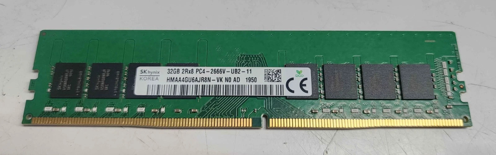 Hynix 32GB 2Rx8 PC4 2666V Desktop Memory HMAA4GU6AJR8N-VK