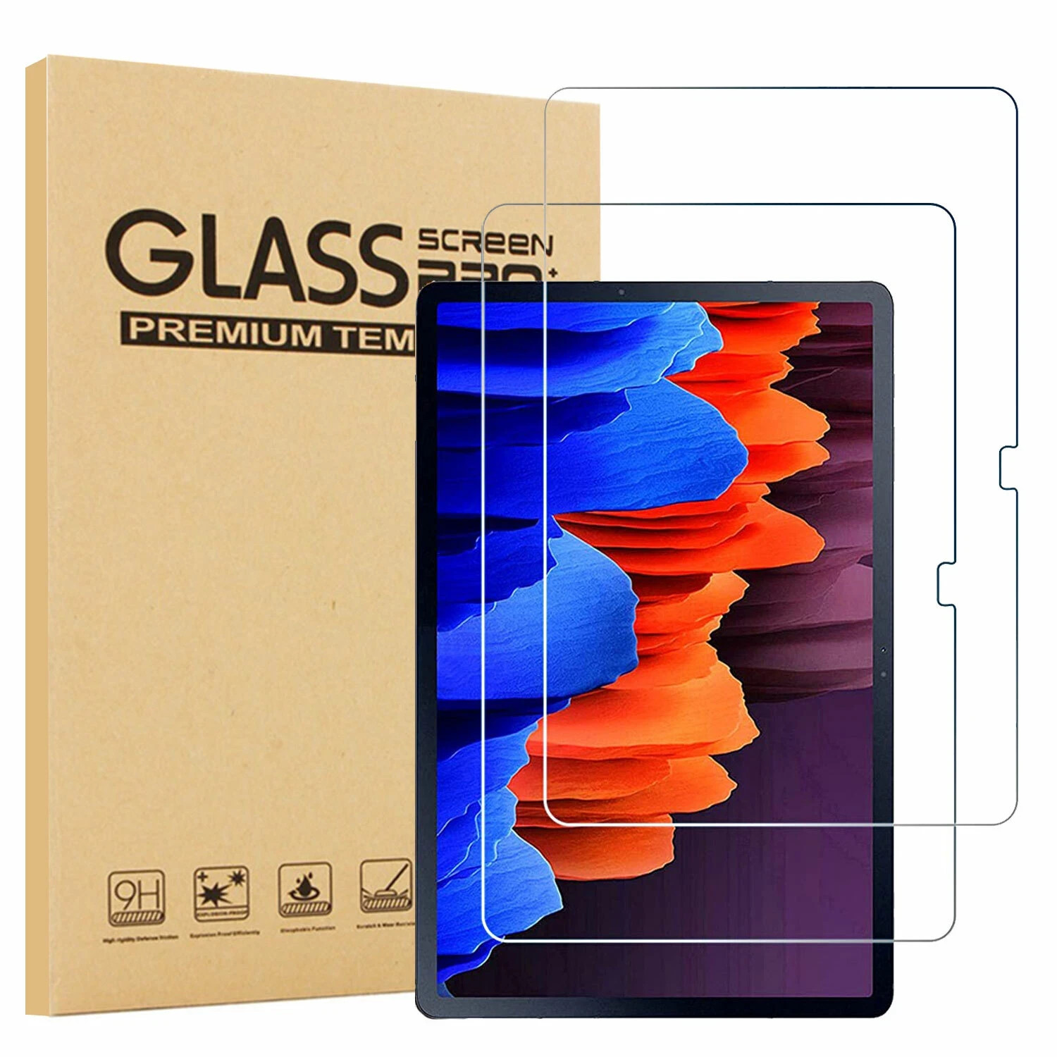 4-Pack Tempered Glass Screen Protector for Samsung Galaxy Tab A7 10.4" T500 2020
