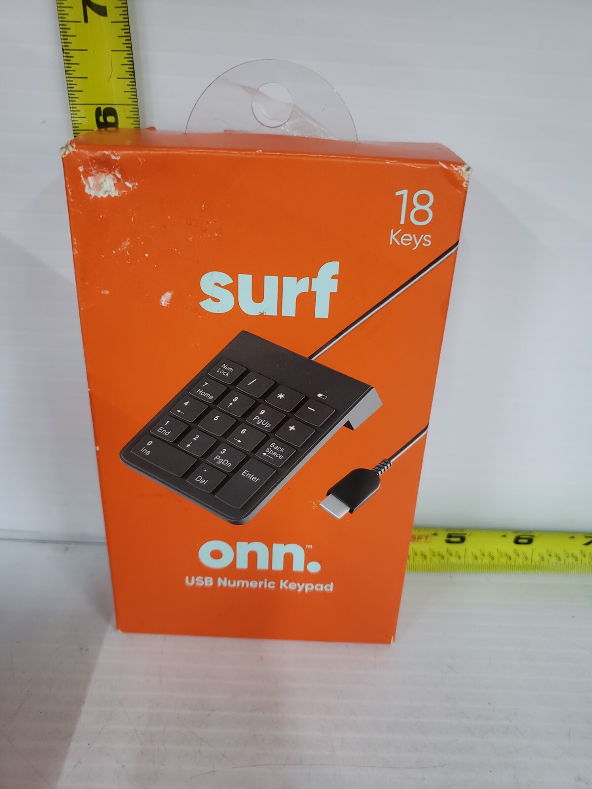 ONN USB Numeric Keypad 18 key 5 foot cord plug