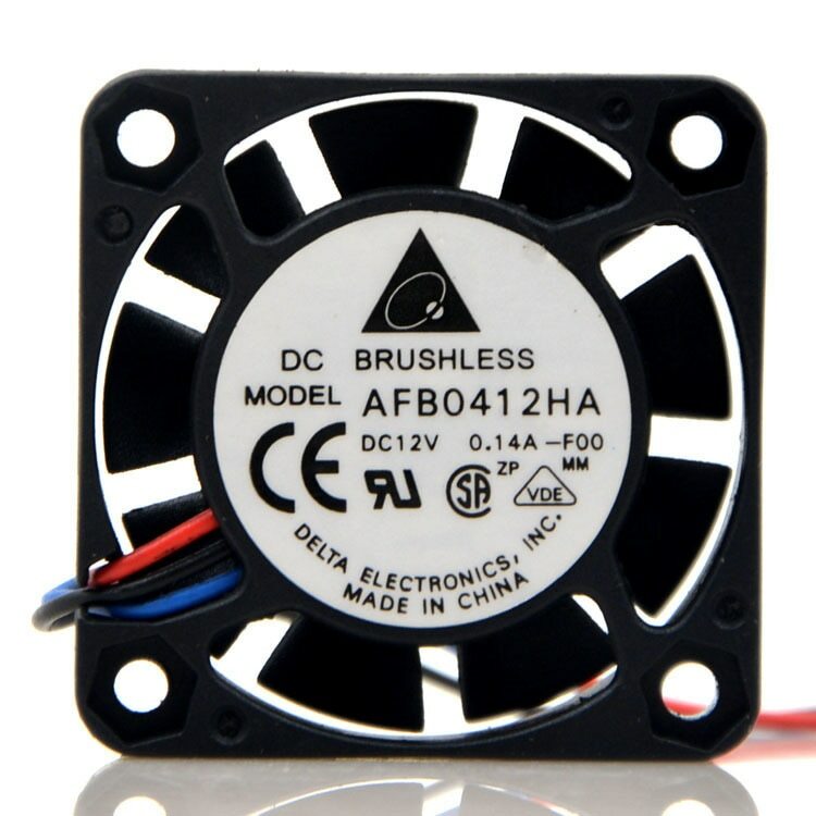 Delta AFB0412HA DC 12V 0.14A 4CM 4010 40x40x10MM two ball bearing cooling fan