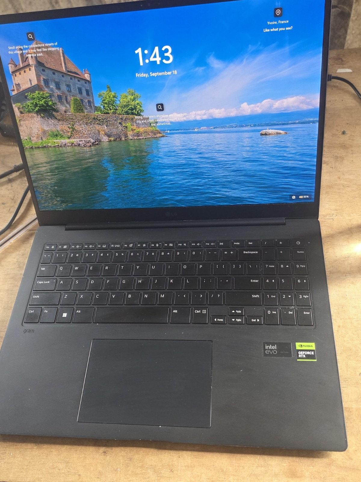 LG Gram 16" Ultra 7 155H 32GB DDR5 1TB SSD SSD RTX 3050 Good 16z90sp B