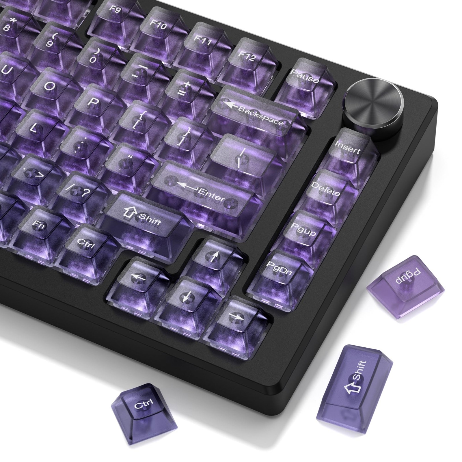 Clear Translucent Frost Shine Through Keycaps Set Mechanical Keyboard Parts