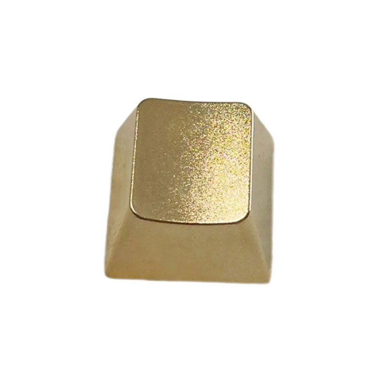 1PC Metal Keycap Matte Gold Zinc Alloy Keycaps Replaces for Mechanical Keyboards
