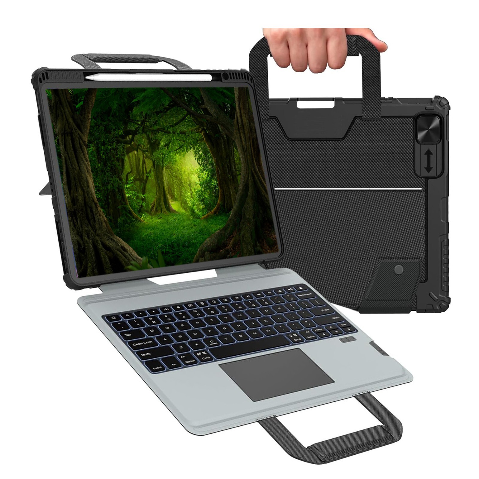 Keyboard/Trackpad/Case with Handles -  iPad Air Pro 13 - 2024