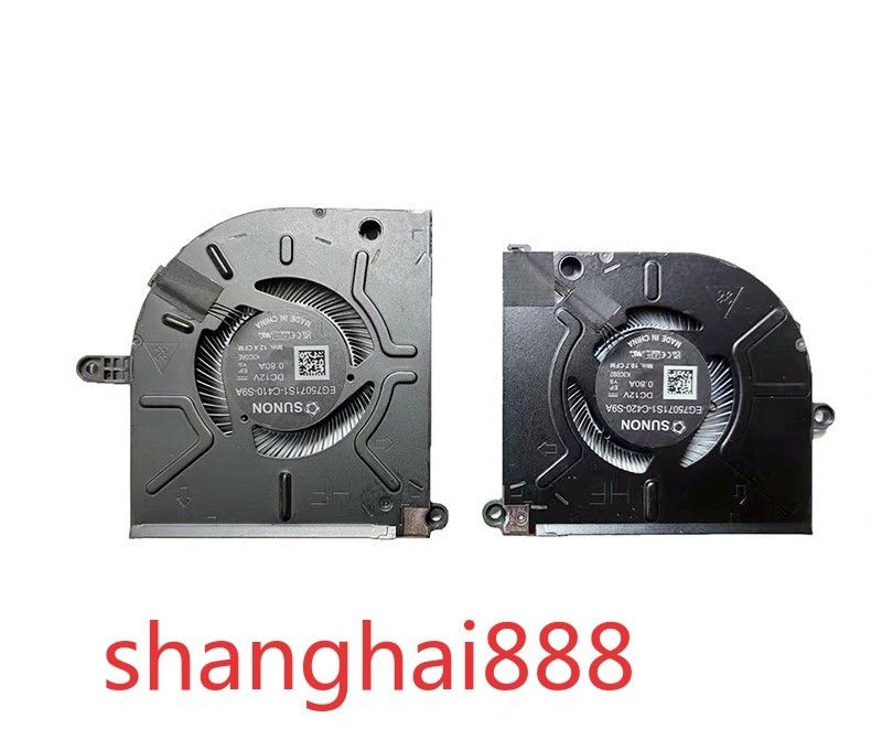 New For Dell Alienware M16 R2 Laptop CPU & GPU Cooling Fan DC12V 02GN4X