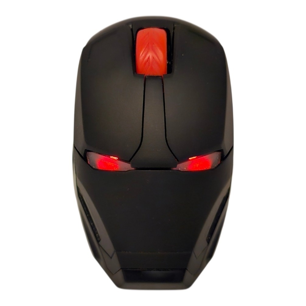 Iron Man M8 Wireless Gaming Mouse 2.4GHz 1600 DPI + Marvel Helmet Keychain