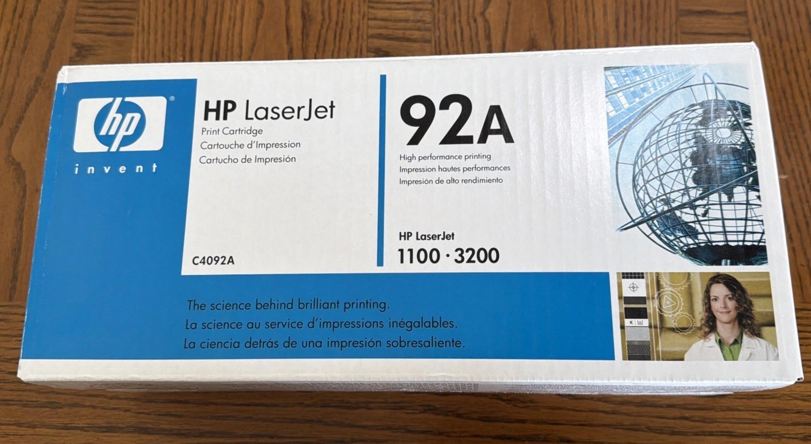 Genuine HP 92A C4092A Black Toner Cartridge 2.5K Page HP LaserJet 1100 100A NEW