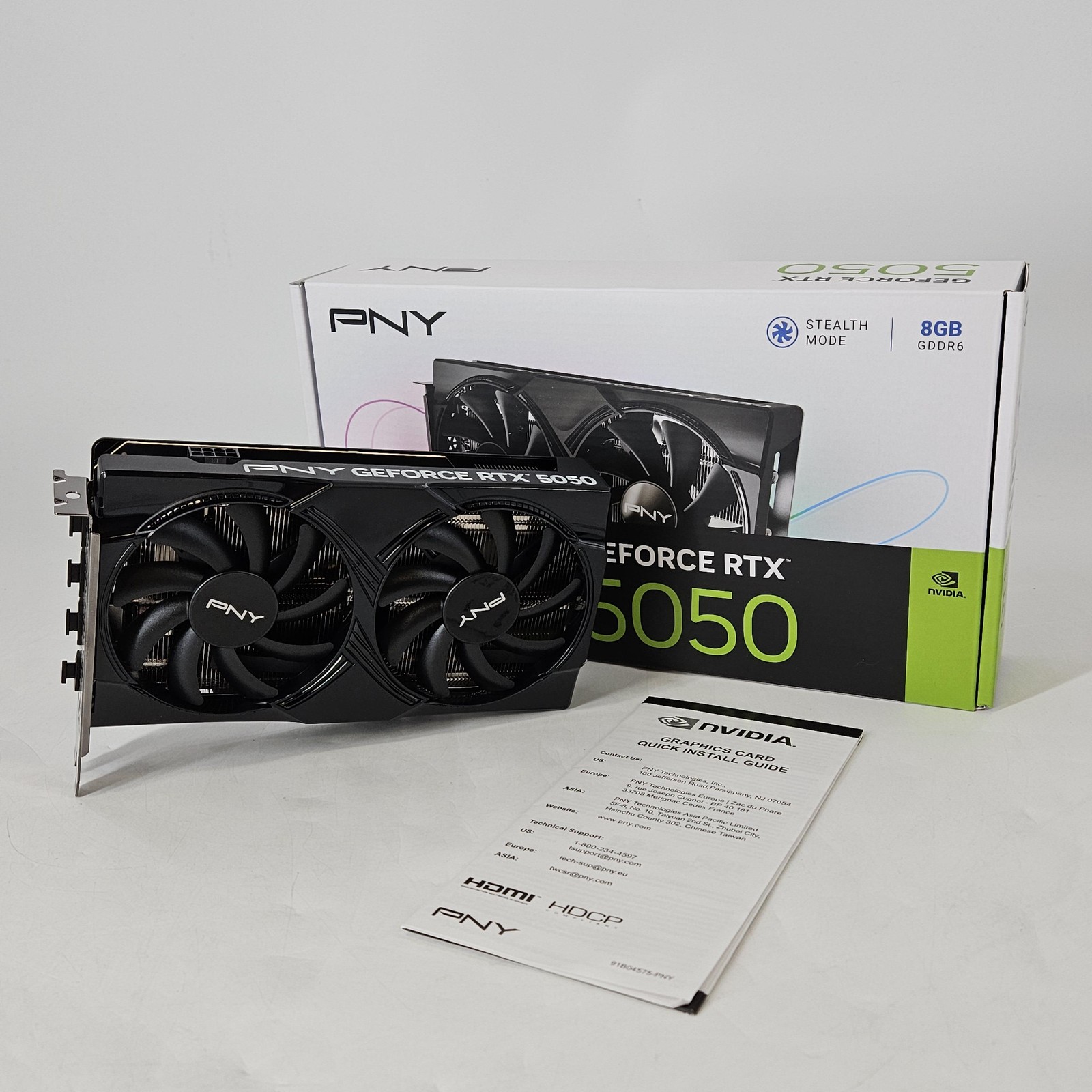 PNY Dual Fan GeForce RTX 5050 8GB RAM - Graphics Card - Excellent Condition