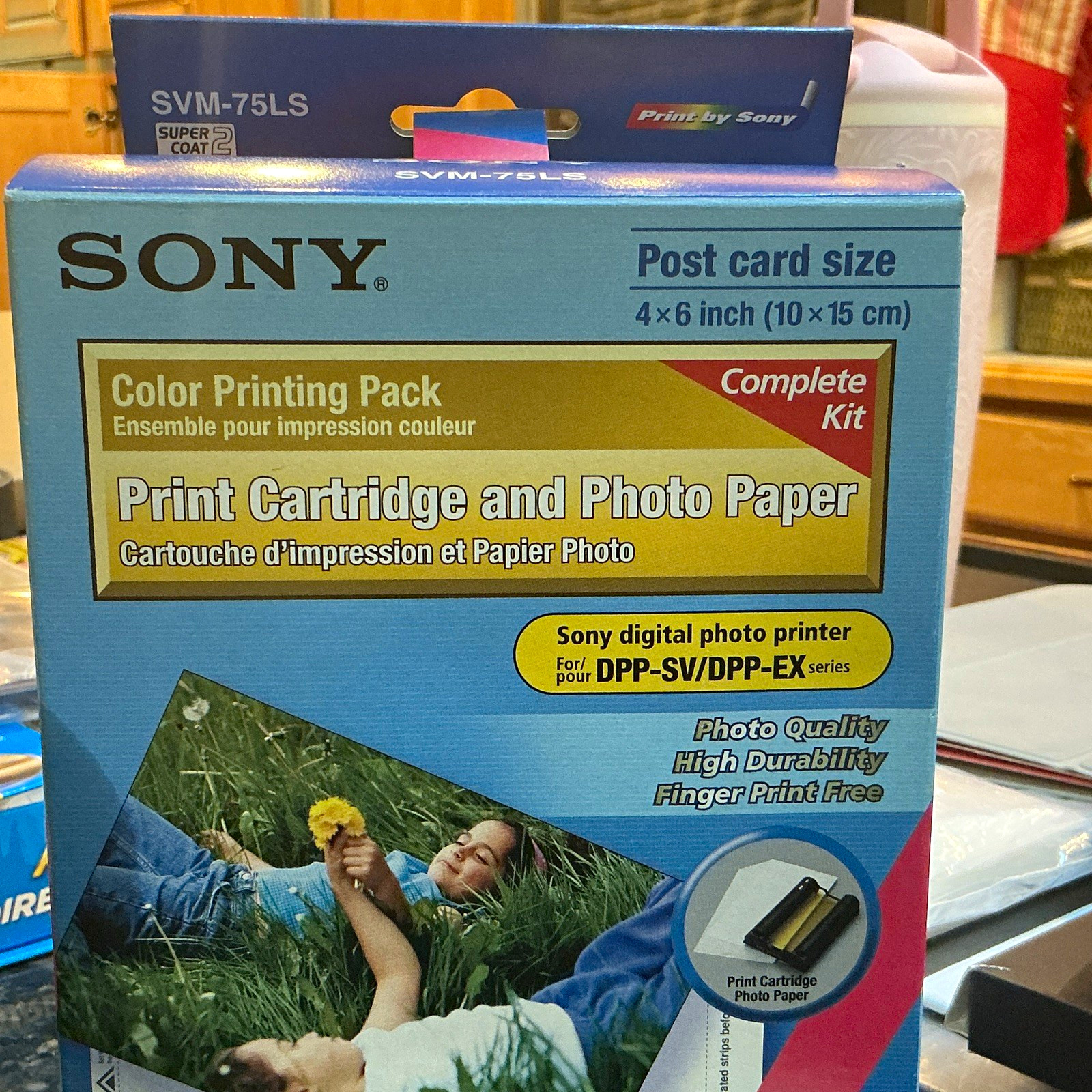 Sony SVM-75LS Color Printing Pack 4x6 Paper 50 Prints Dye Sub for DPP-SV/EX