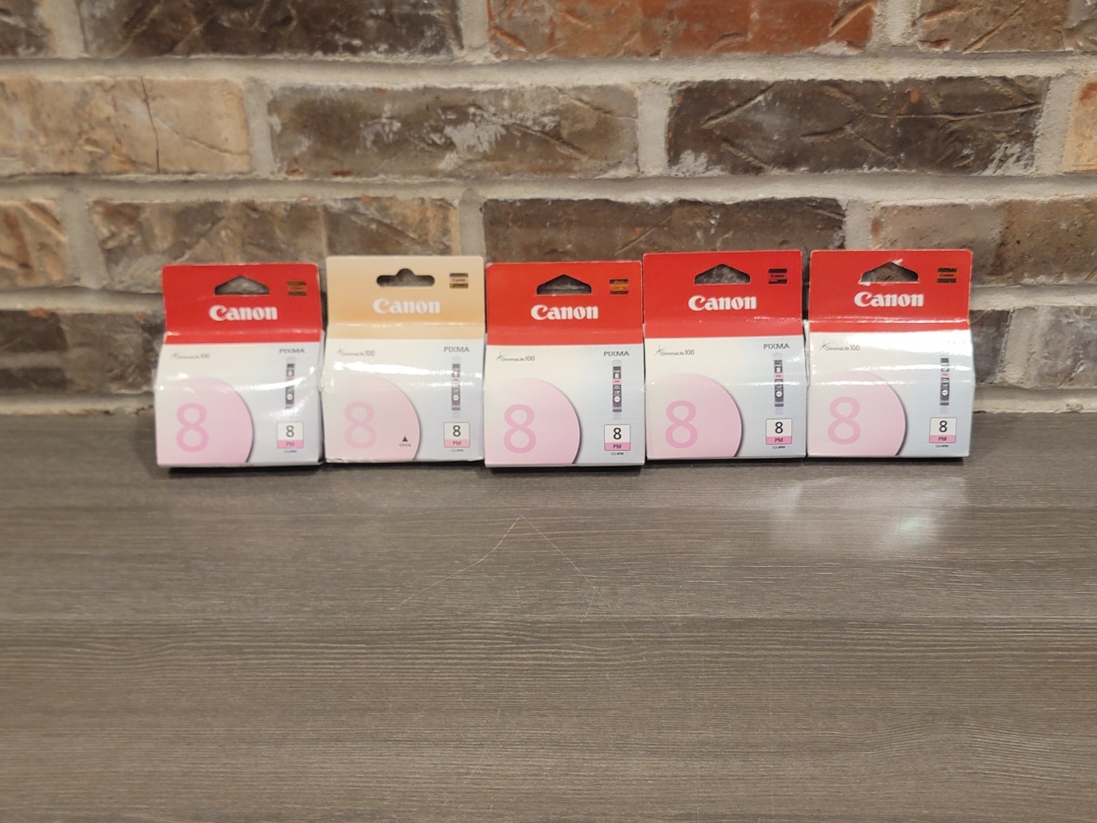 5 New Genuine Canon CLI8M (CLI-8) Photo Magenta ChromaLife100 PIXMA