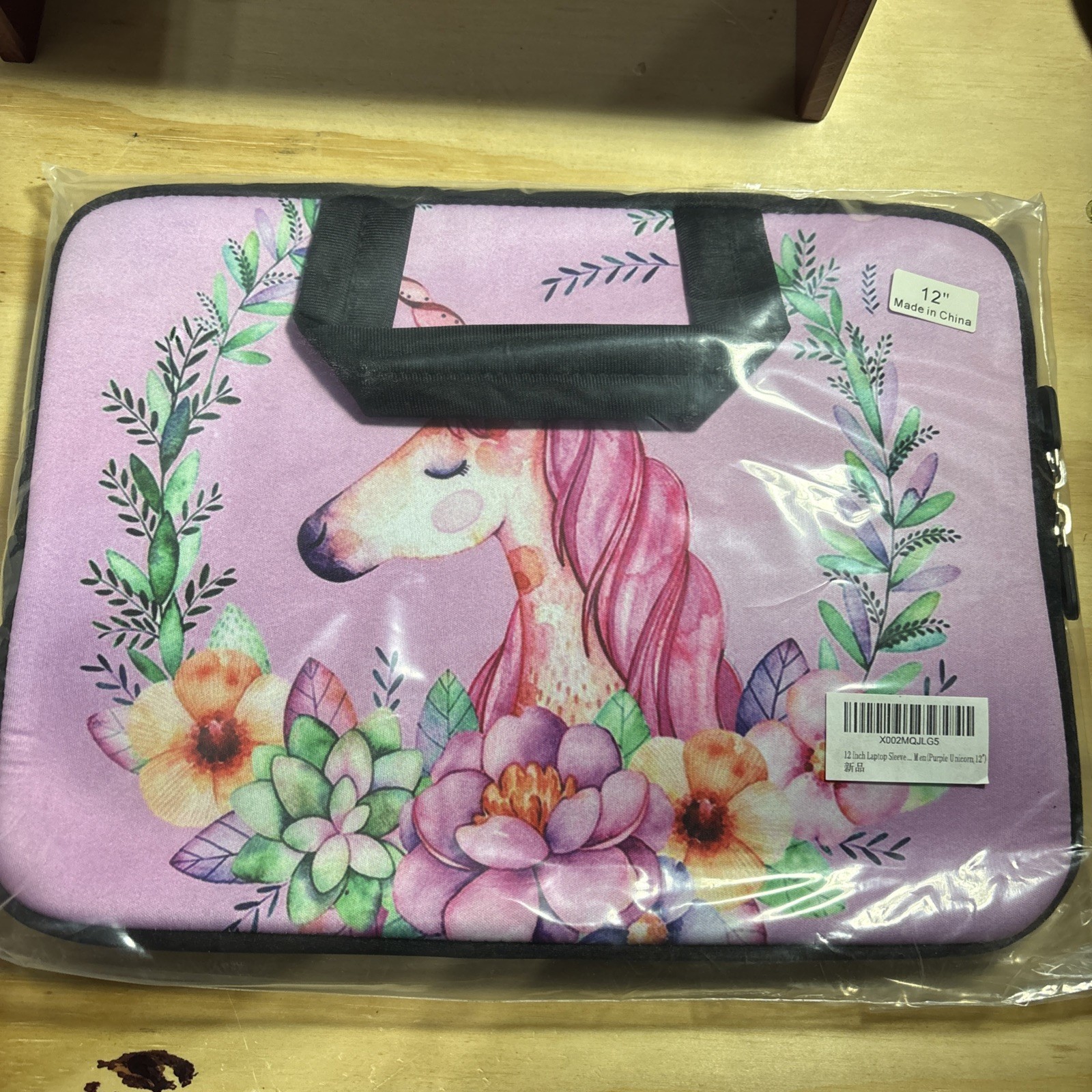 11 11.6 12 12.1 12.5 inch Laptop Carrying Bag Chromebook Case Pink  Unicorn
