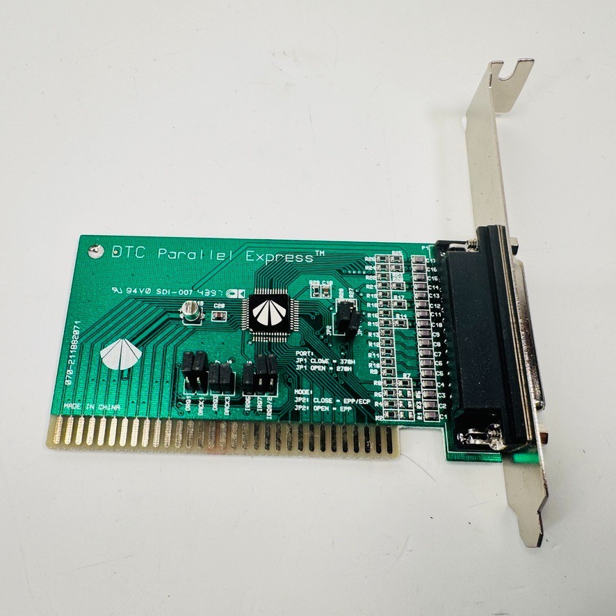 DTC Parallel Express DTC1188 8-Bit ISA EPP Parallel Printer Port Card Vintage