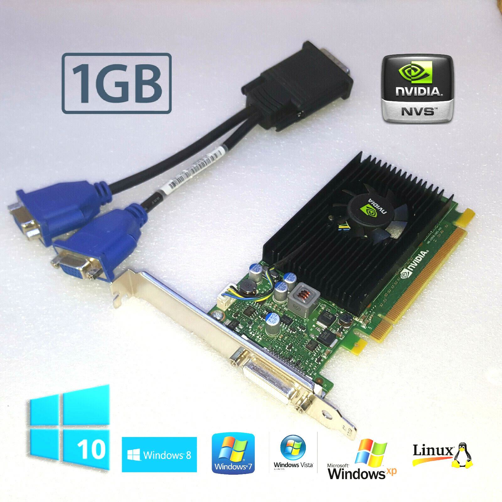 Acer Veriton M2611G M2630 M2630G M2631 M2631G Tower 1GB Dual VGA Video Card