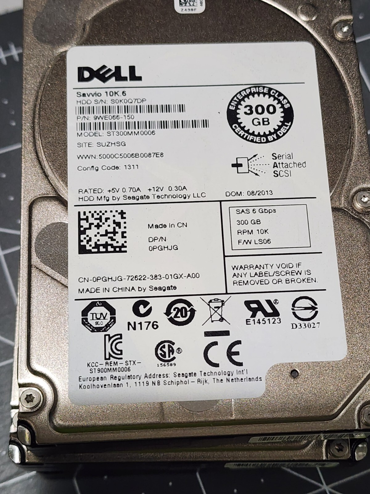 Dell ST9300603SS 300GB Internal 10000RPM 2.5" (C975M 0PGHUG) HDD