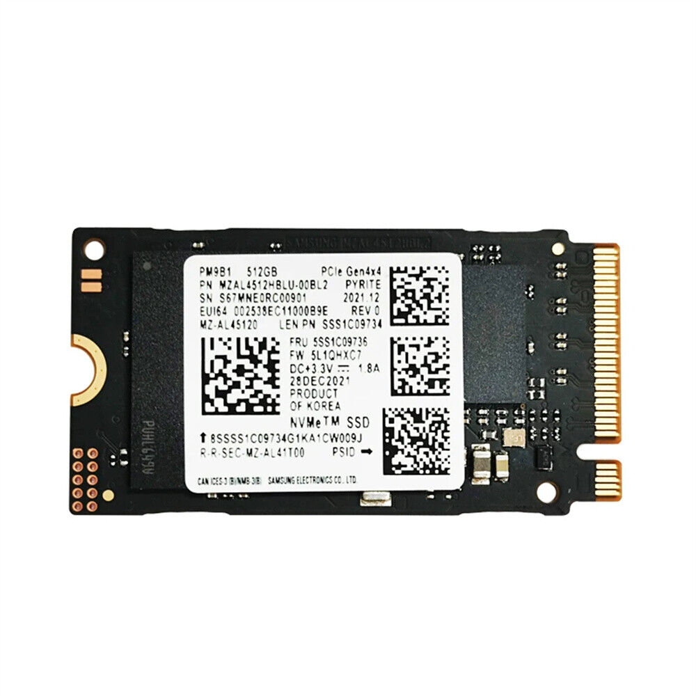 Samsung PM9B1 512GB 1TB M.2 2242 NVMe PCIe Gen 4x4 SSD For Dell HP Lenovo Laptop