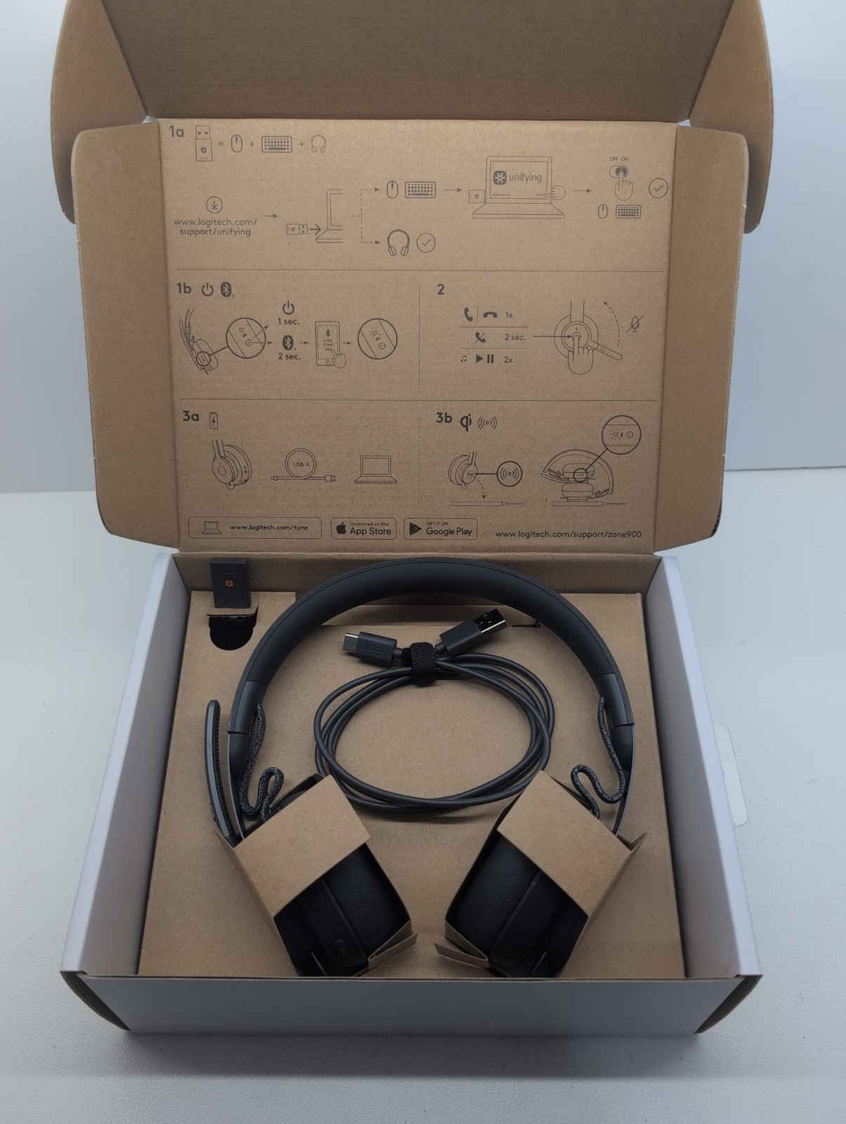 Logitech - Zone Wireless Bluetooth Noise Canceling On-Ear - Graphite
