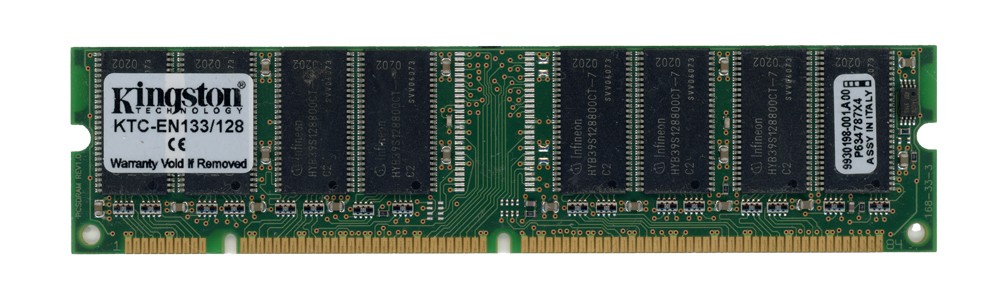 KINGSTON 128MB SDRAM PC133 133MHz KTC-EN133/128 9930198-001.A00 Non-ECC