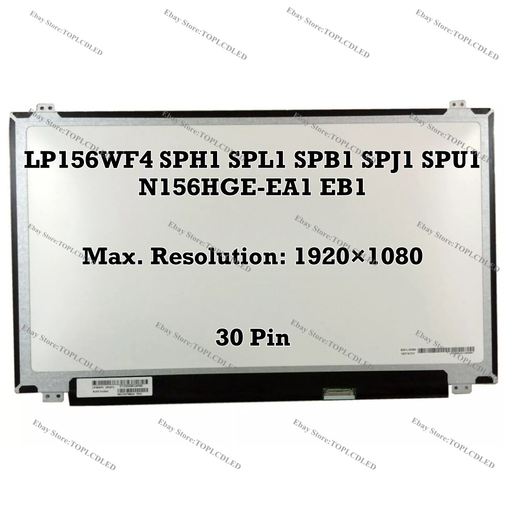 LP156WF4 SPH1 SPL1 SPB1 SPJ1 SPU1 N156HGE-EA1 EB1 LCD Screen Panel FHD 1920×1080