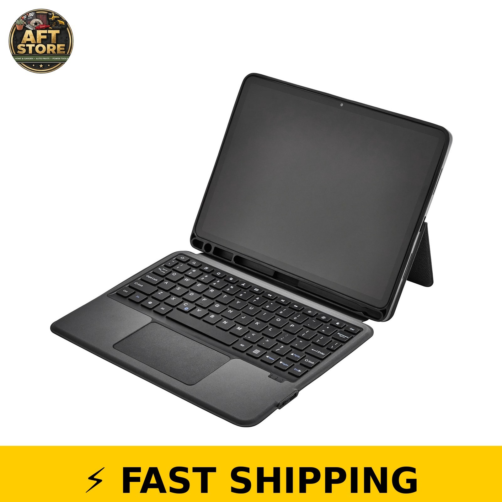 onn Keyboard Folio Case for 11" Tablet 2026 - Black
