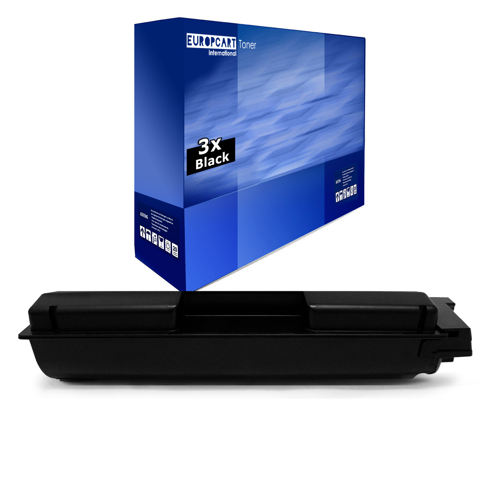 3X Toner Europcart For BLACK 1T02TX0UT0 / PK5019K Triumph-Adler P-C4072DN