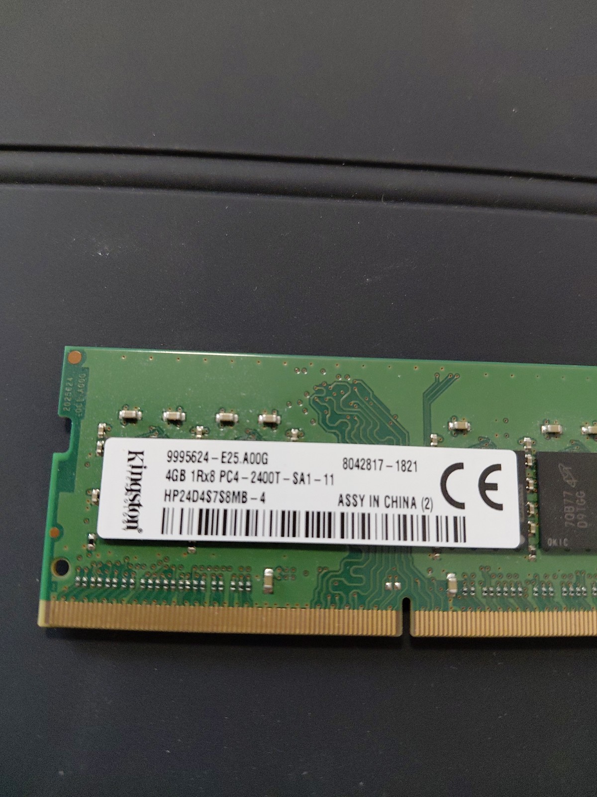 Kingston 4GB DDR4 SO-DIMM PC4-2400T 260-Pin RAM HP24D4S7S8MB-4