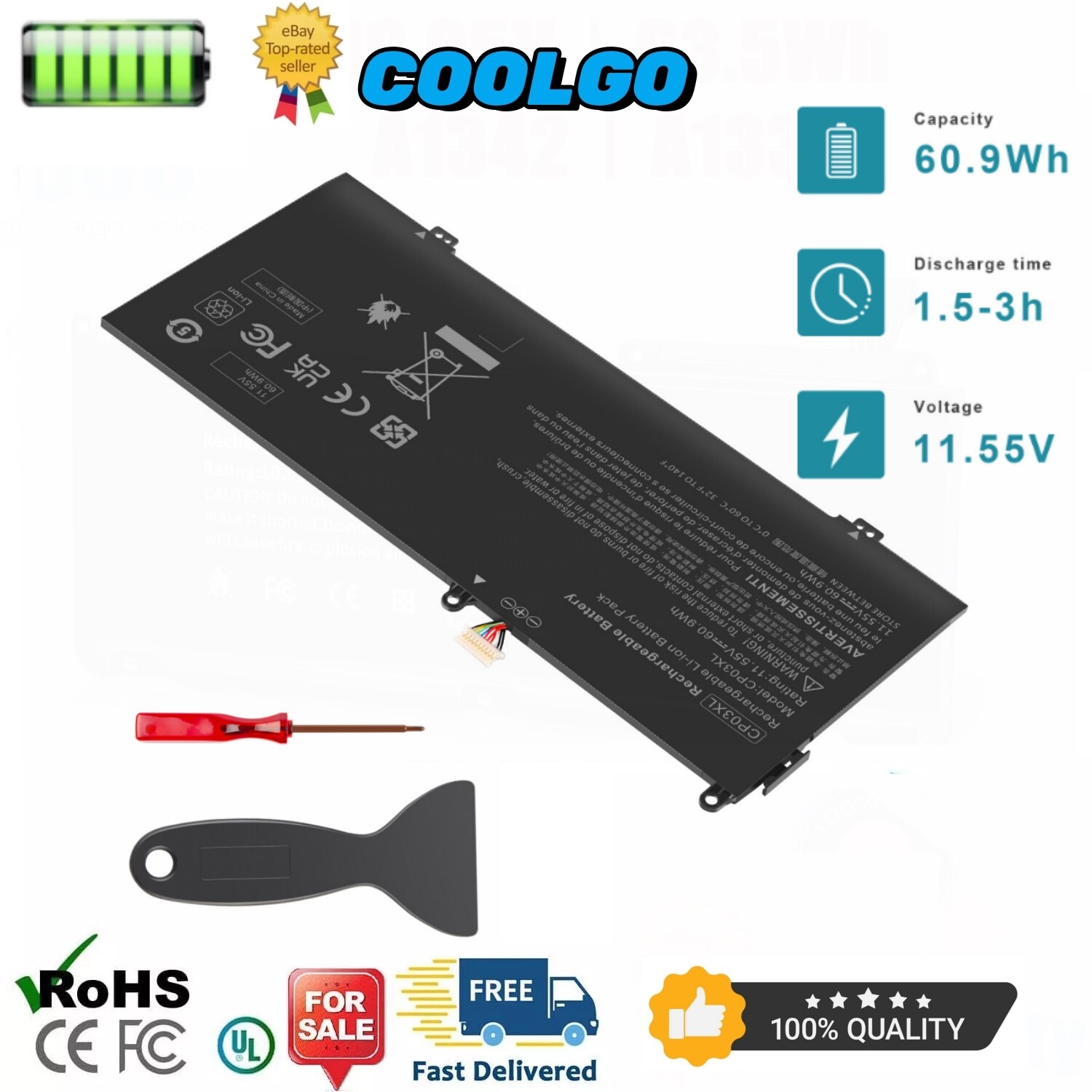 🔥CP03XL BATTERY FOR HP SPECTRE X360 13-AE 13T-AE 929066-421 929072-855 TPN-Q199