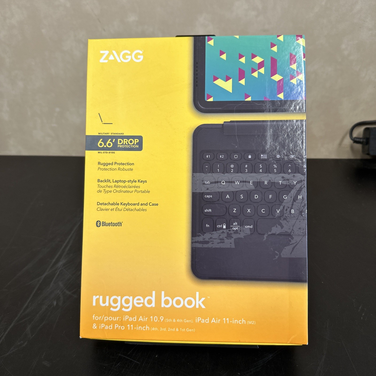 ZAGG Rugged Book Keyboard & Case -iPad Air (5th, 4th Gen) ipad Pro  11" Black