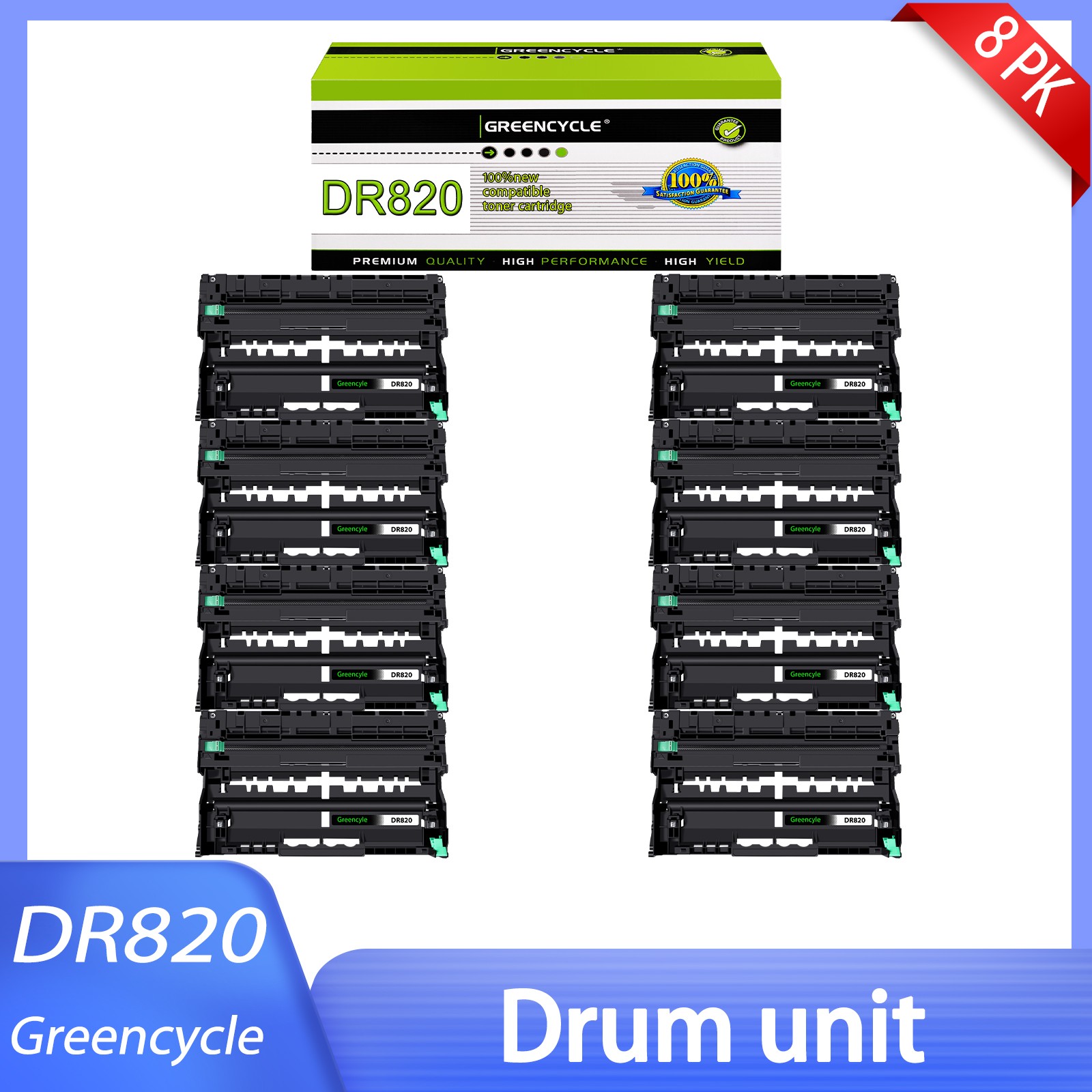 8PK DR820 DR-820 Drum Unit for Brother MFC-L6900DW HL-L6300DW MFC-L5800DW