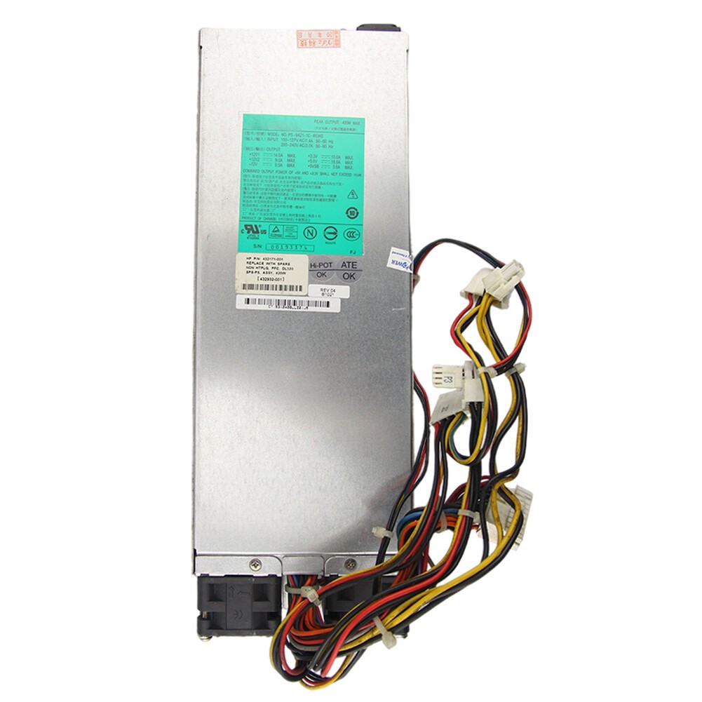 For HP DL320 G5 Server Power Supply PS-6421-1C-ROHS 432171-001 432932-001 420W