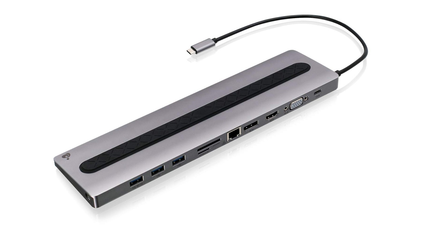IOGEAR USB-C 8-Port Low Profile Docking Station Open Box GUD3C02B