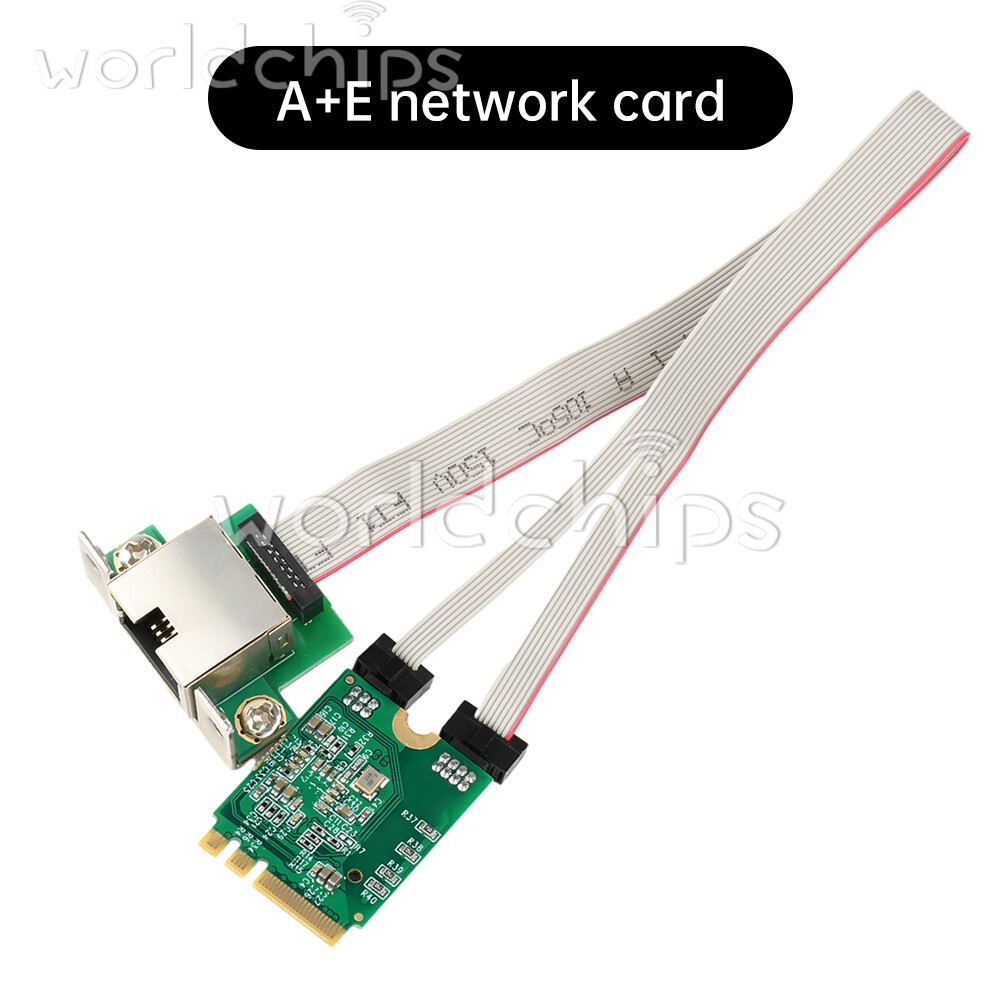 M.2 Key A+E/PCI-E 2.5G Gigabit Ethernet Network Lan Card 1000Mbps RTL8125BG Chip